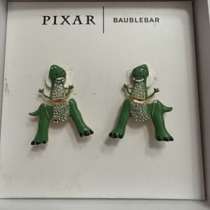 Baublebar X Pixar Disney Toy Story Rex Dinosaur Earrings NEW